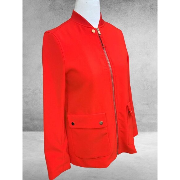 H&M Womens Regent Size 4 Orange Corporate Quiet Luxury Capsule Office Blazer NEW - Picture 8 of 10